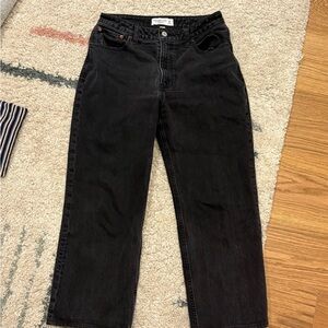 Abercrombie & Fitch Dark Gray High Rise Jeans
